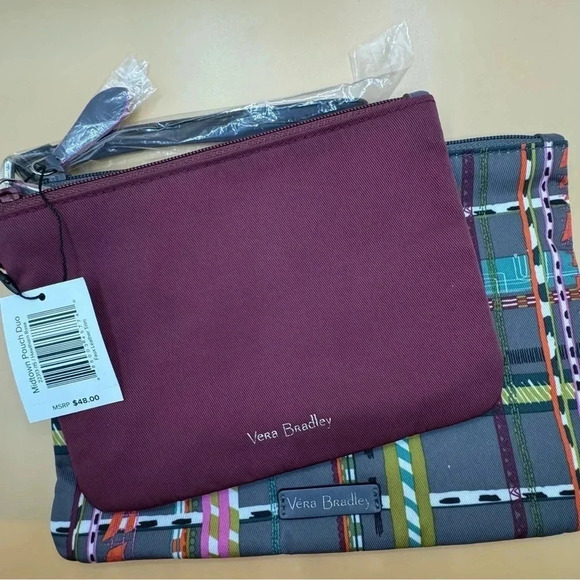 🍀 VERA BRADLEY NWT MIDTOWN POUCH DUO IN HAWTHORN ROSE - Picture 2 of 5